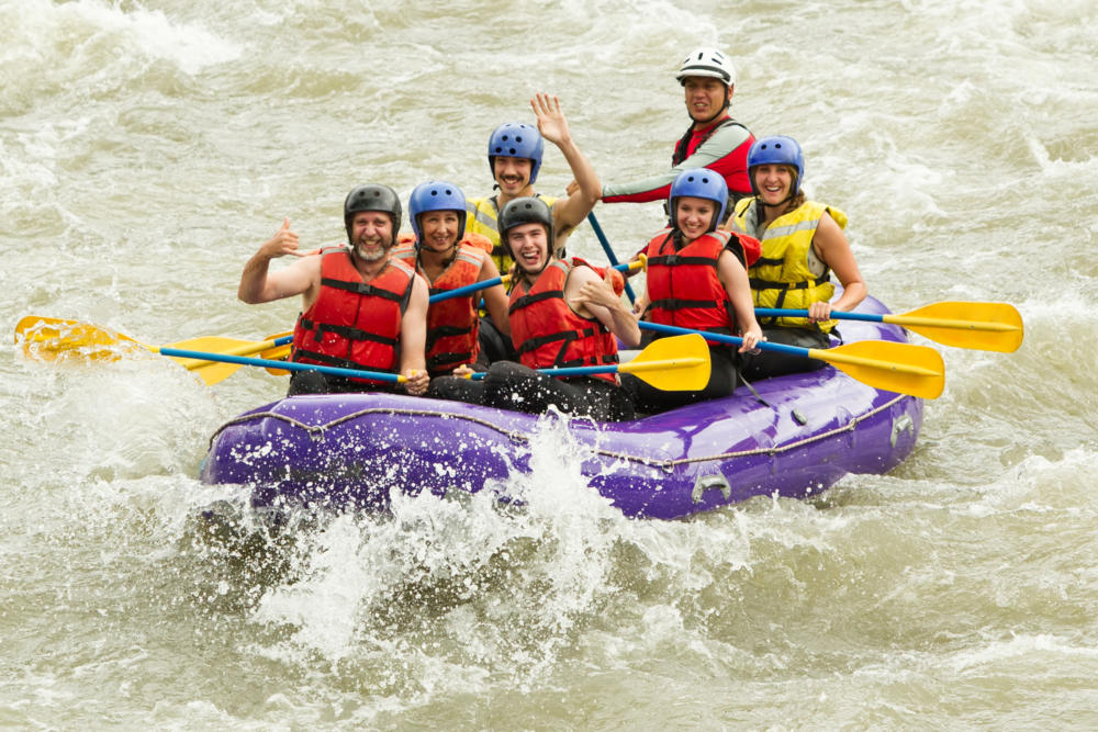 Whitewater rafting on the River Findhorn