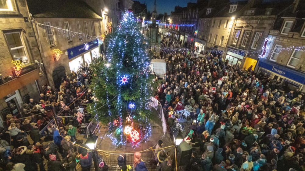 Forres Christmas lights switch-on