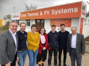 Richard Lochhead visited AES Solar