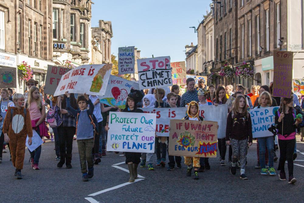 Forres climate protest