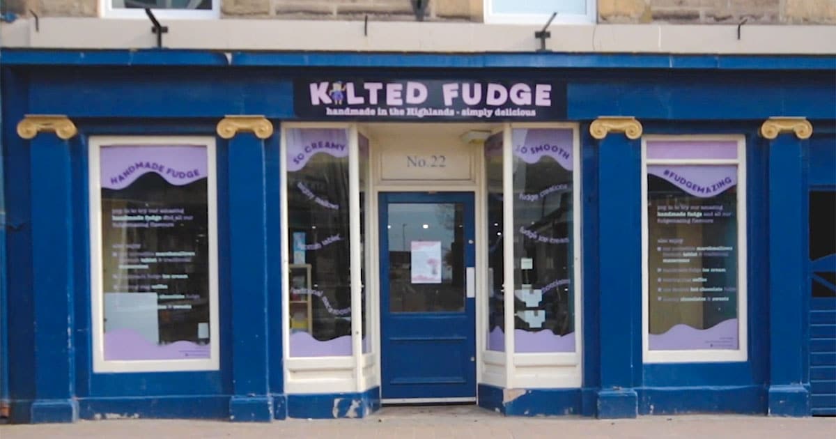 Kilted Fudge Closed in Forres