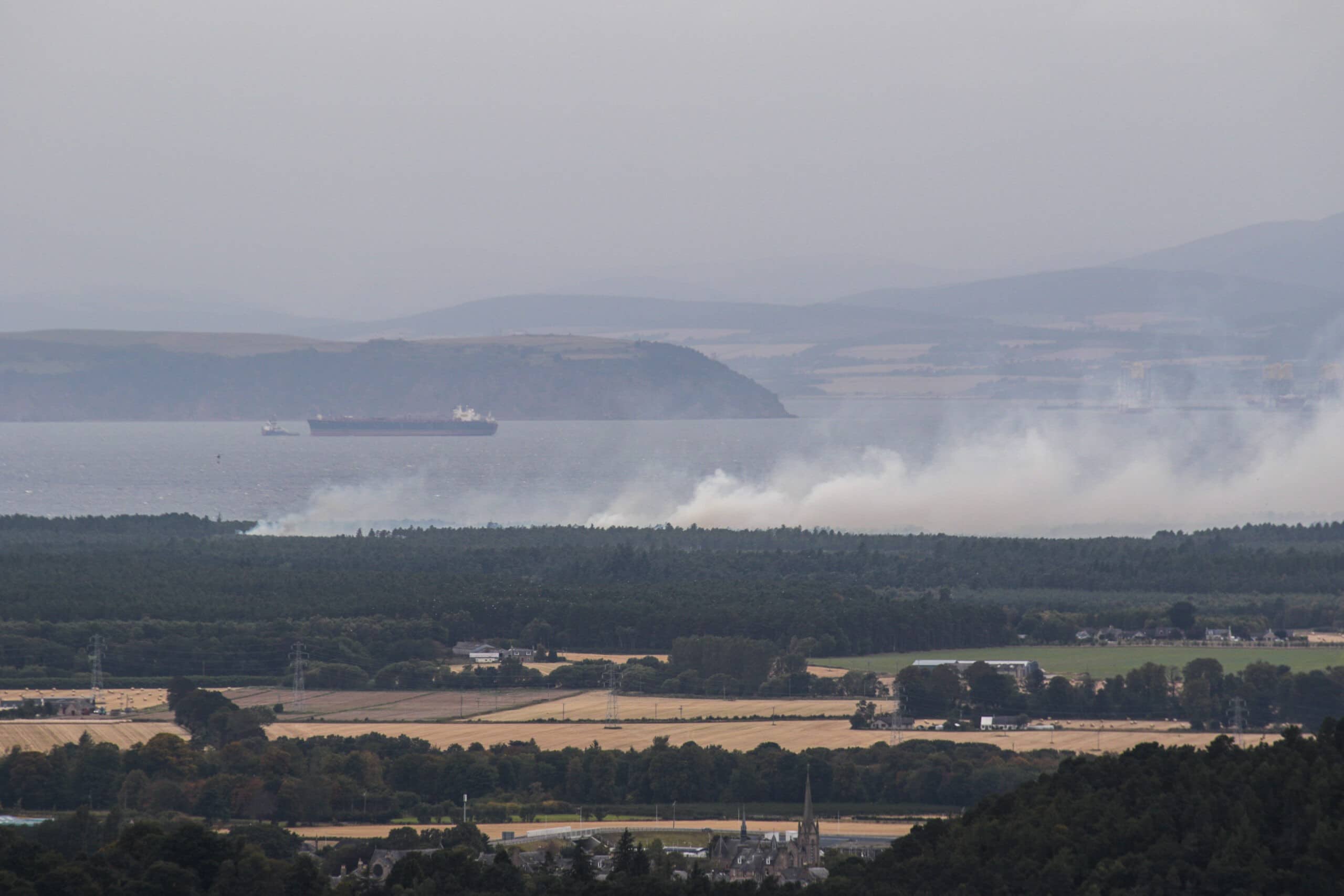 Fire, Culbin Forest, September 2020
